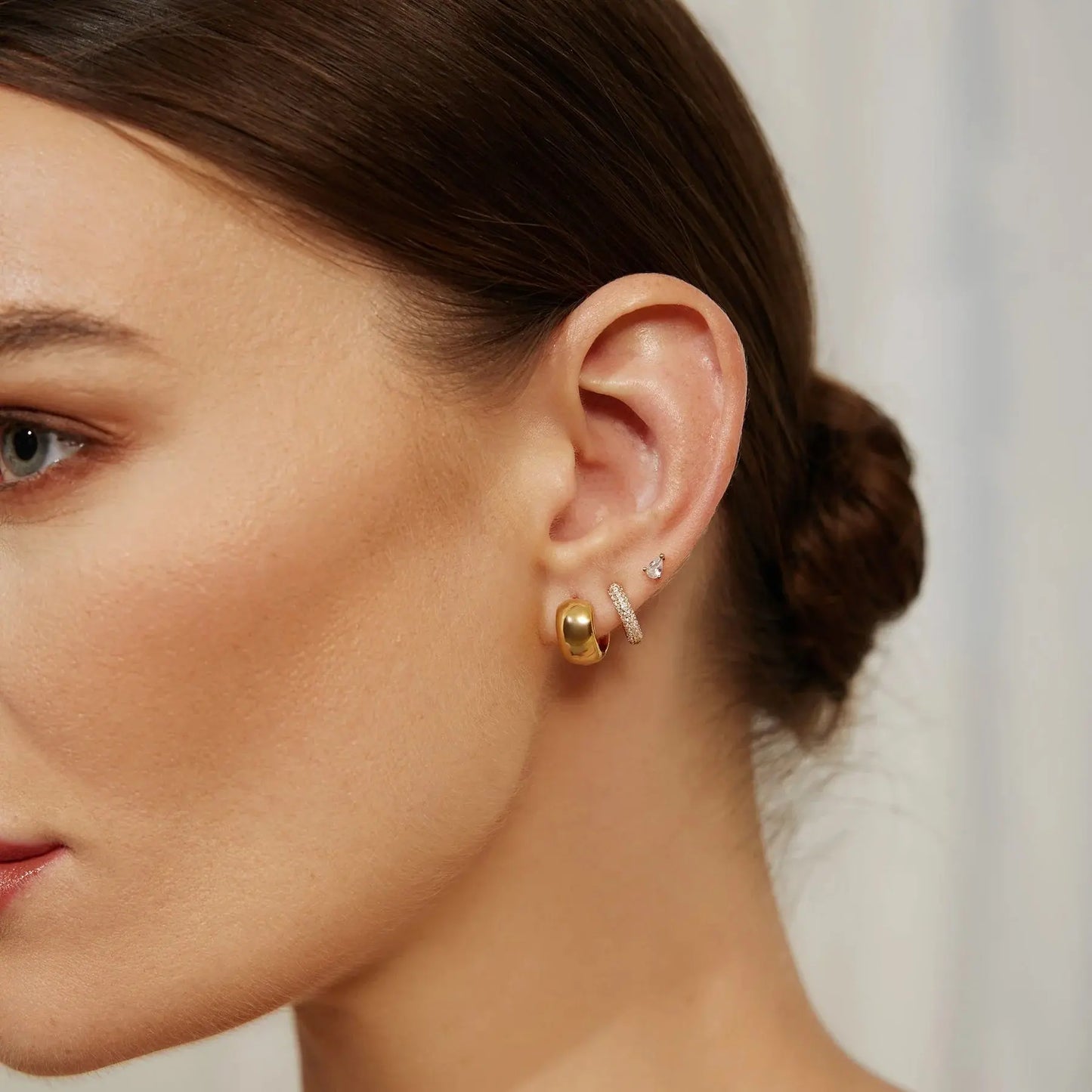 SC036-3M Butterfly Earrings in Gold Plated Silver