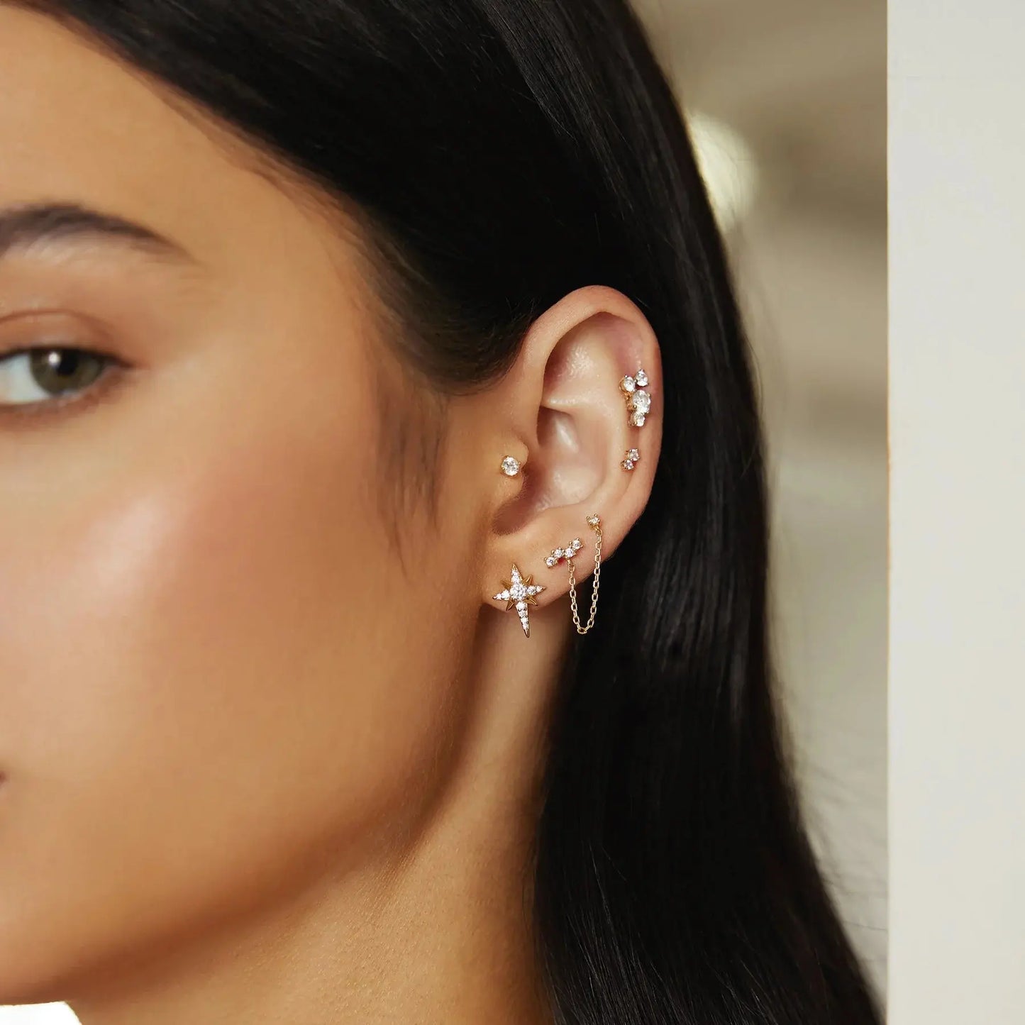 SC036-3M Butterfly Earrings in Gold Plated Silver