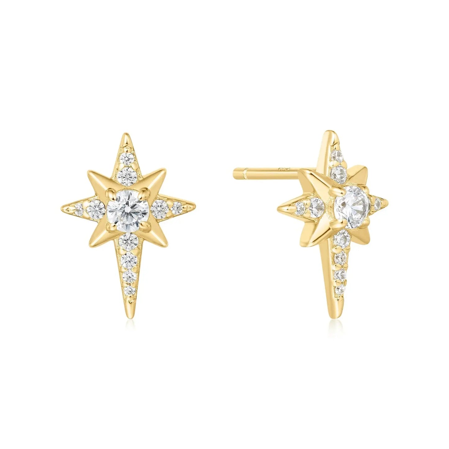 SC036-3M Butterfly Earrings in Gold Plated Silver