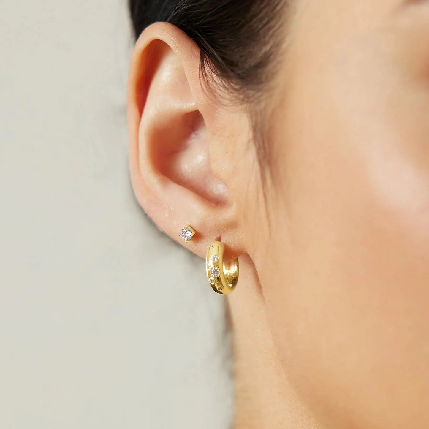 SC036-3M Butterfly Earrings in Gold Plated Silver