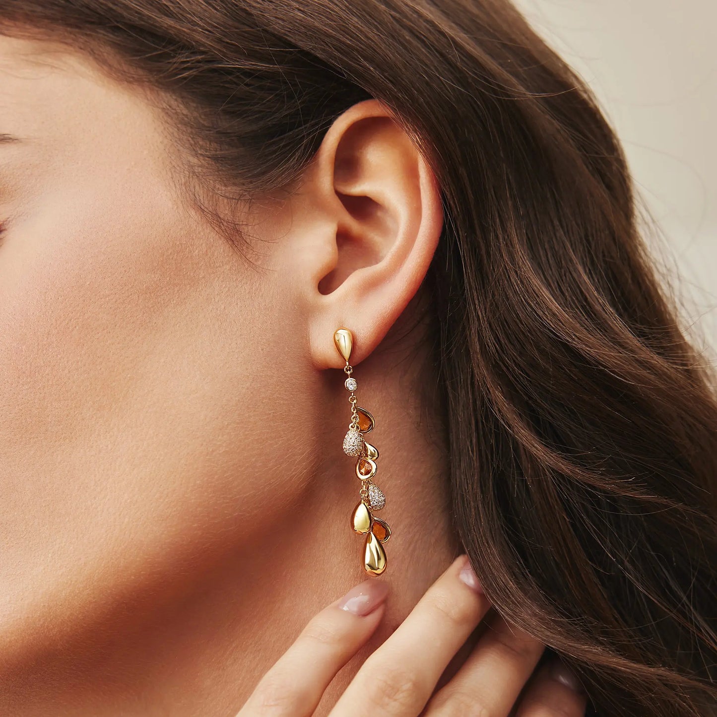 SC036-3M Butterfly Earrings in Gold Plated Silver