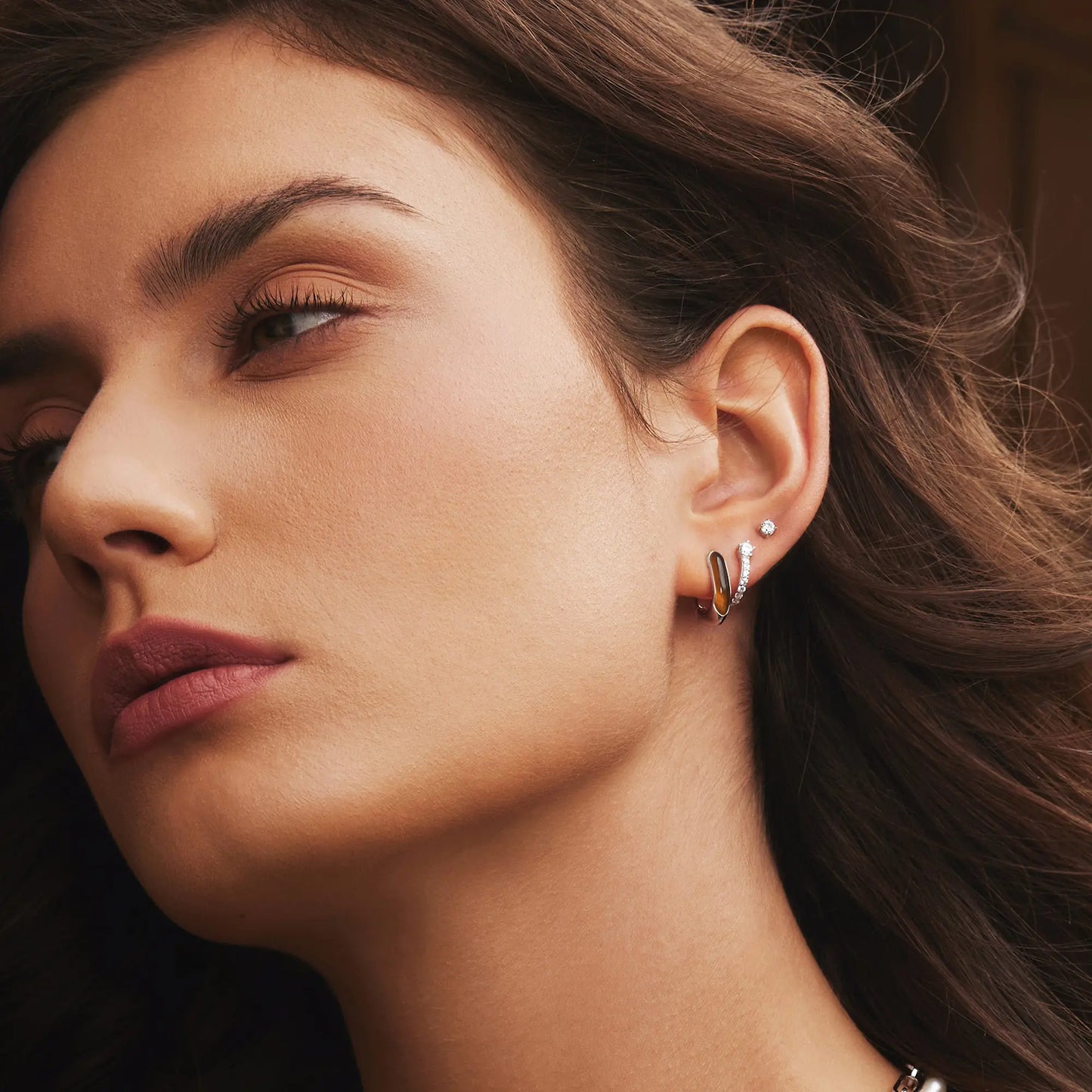 SC036-3M Butterfly Earrings in Gold Plated Silver