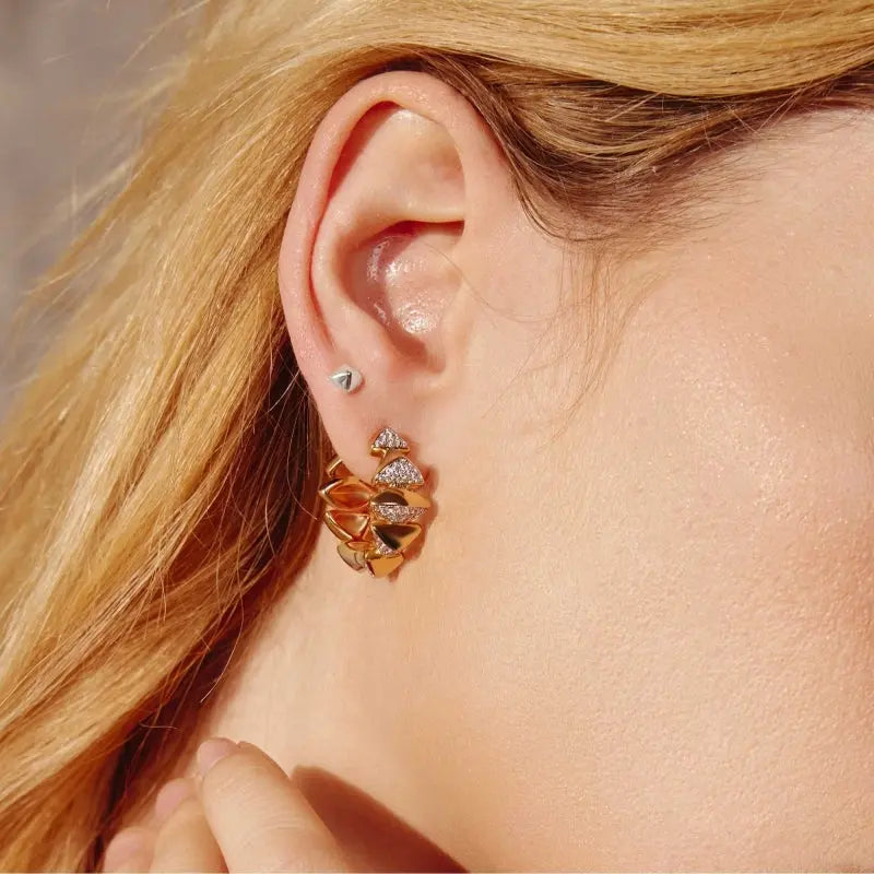 SC036-3M Butterfly Earrings in Gold Plated Silver