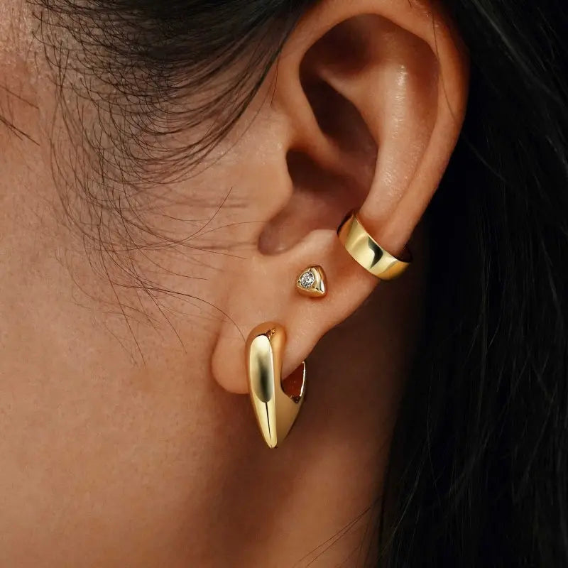 SC036-3M Butterfly Earrings in Gold Plated Silver