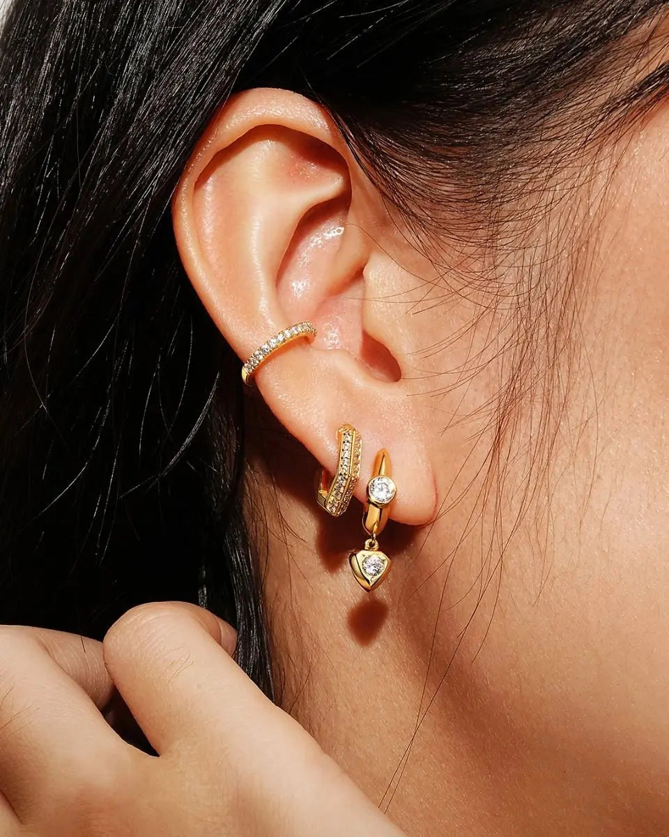 SC036-3M Butterfly Earrings in Gold Plated Silver