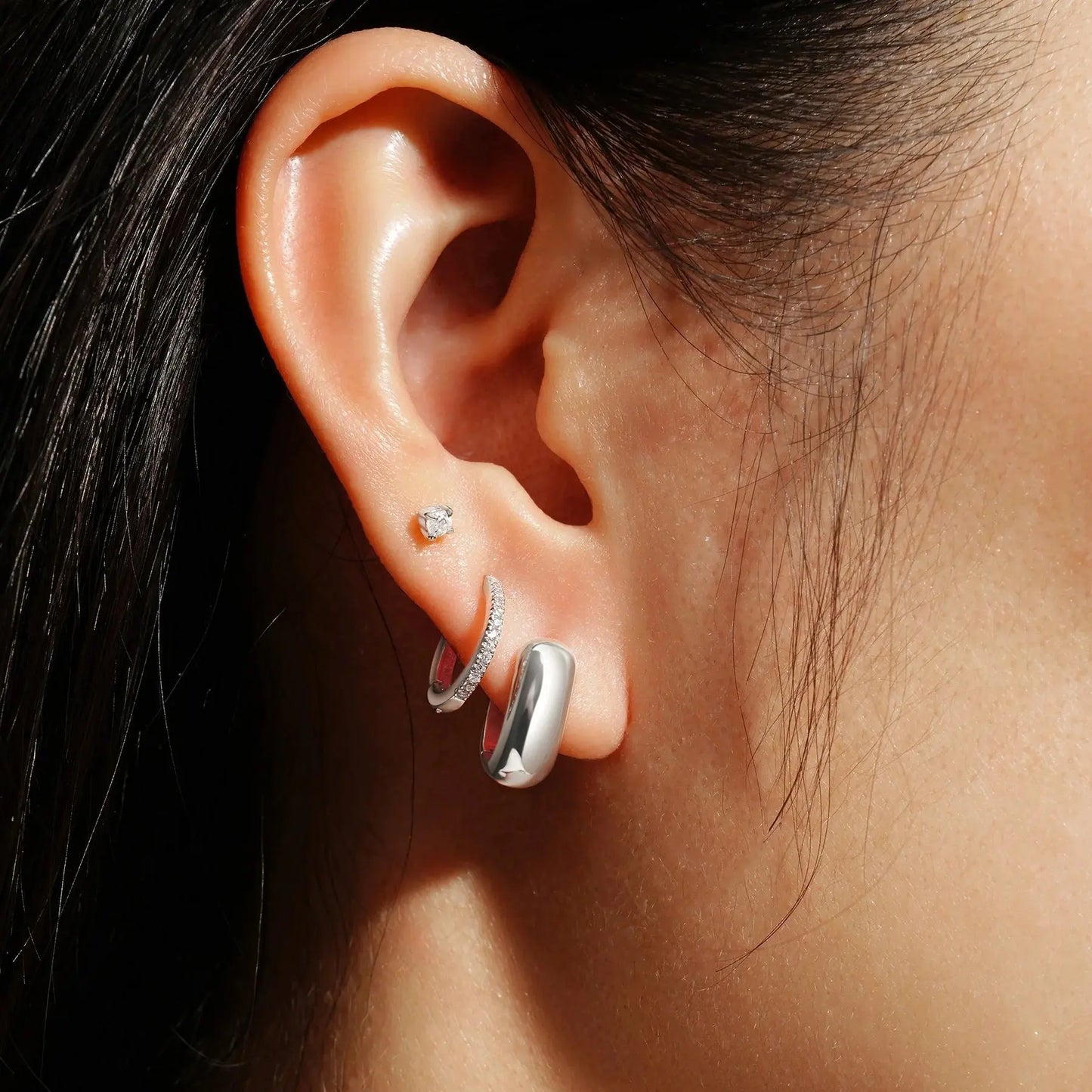 SC036-3M Butterfly Earrings in Gold Plated Silver