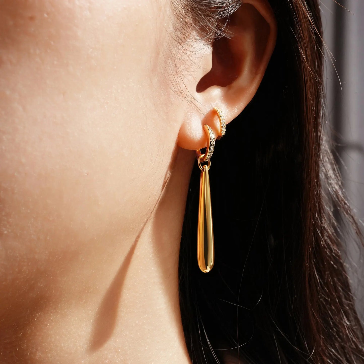 SC036-3M Butterfly Earrings in Gold Plated Silver