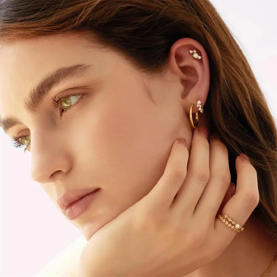 SC036-3M Butterfly Earrings in Gold Plated Silver