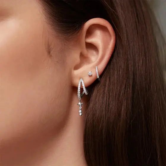 SC036-3M Butterfly Earrings in Gold Plated Silver