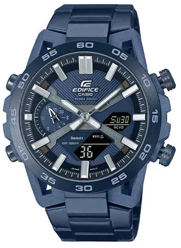 Casio ECB-2000CB-2AEF Edifice Solar Blue Stainless Steel Bracelet
