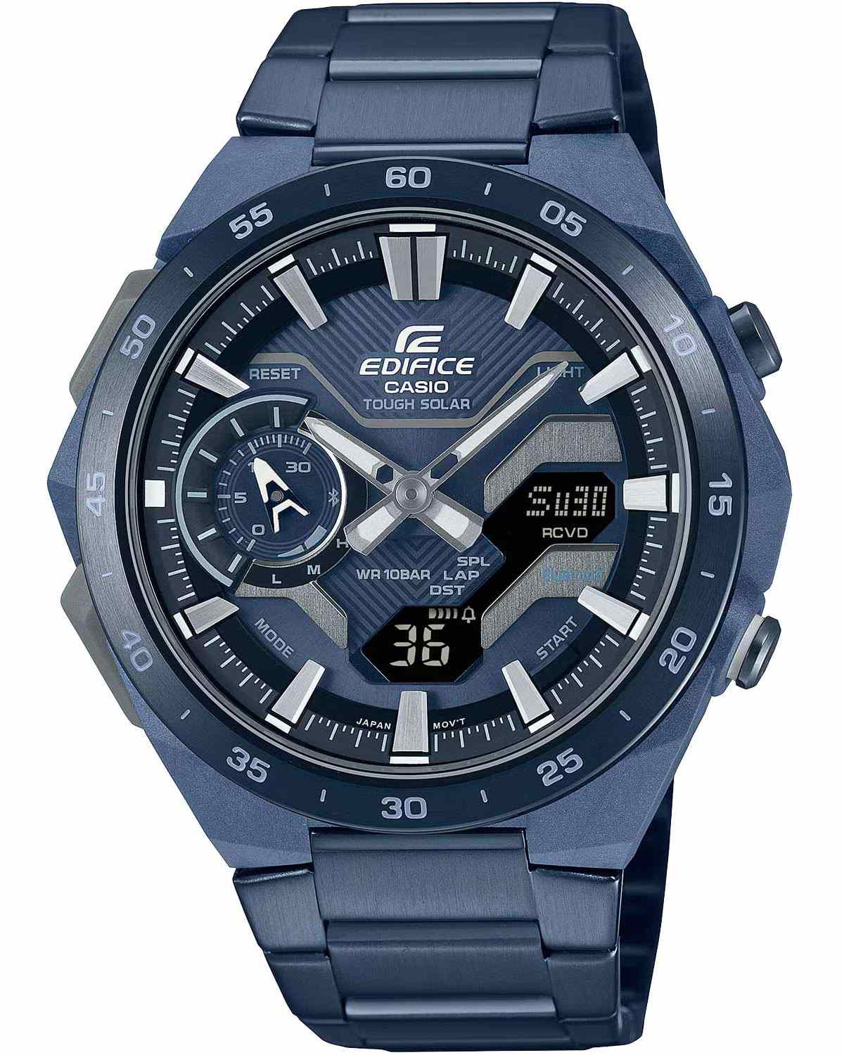 Casio ECB-2200CB-2AEF Edifice Solar Blue Stainless Steel Bracelet