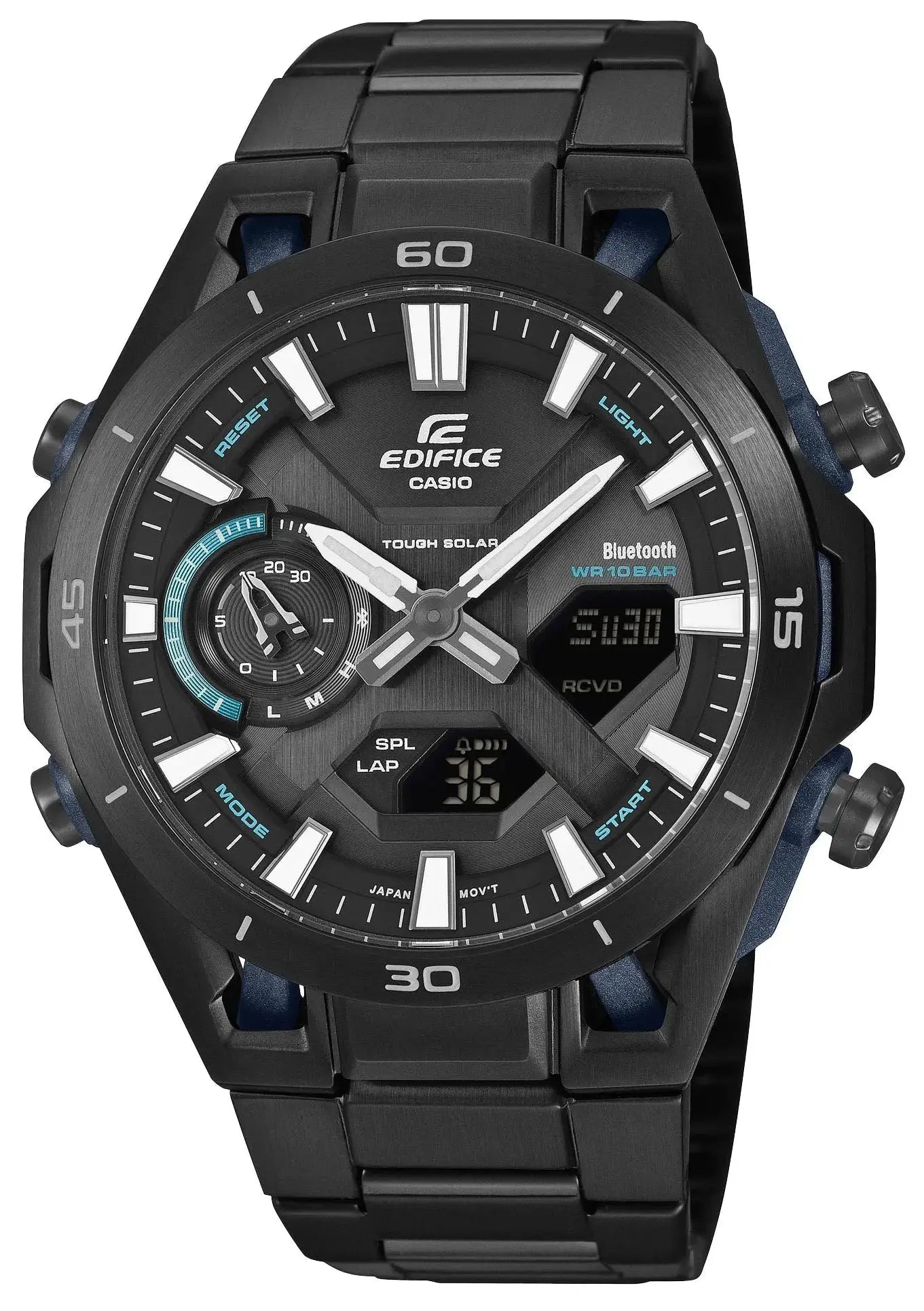 Casio ECB-2300DC-1AEF Edifice Chronograph Black Stainless Steel Bracelet Casio Edifice