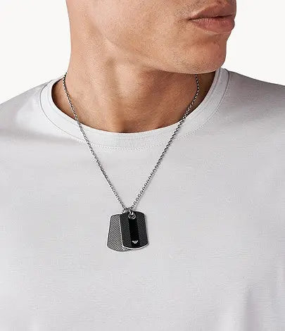 Emporio Armani EGS1542040 Ανδρικό Κολιέ Από Ανοξείδωτο Ατσάλι