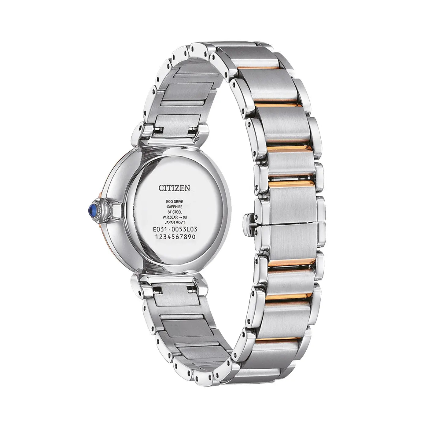 Citizen EM1074-82D Eco-Drive Two Tone Stainless Steel Bracelet