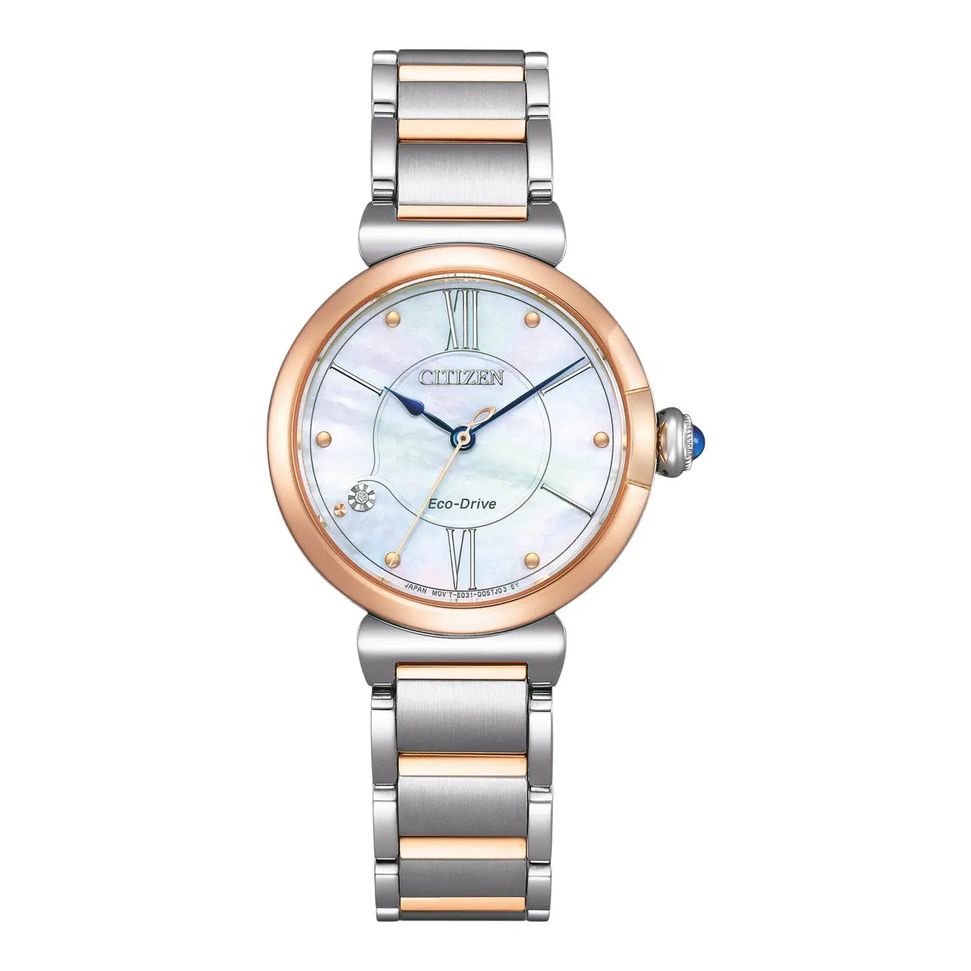 Citizen EM1074-82D Eco-Drive Two Tone Stainless Steel Bracelet