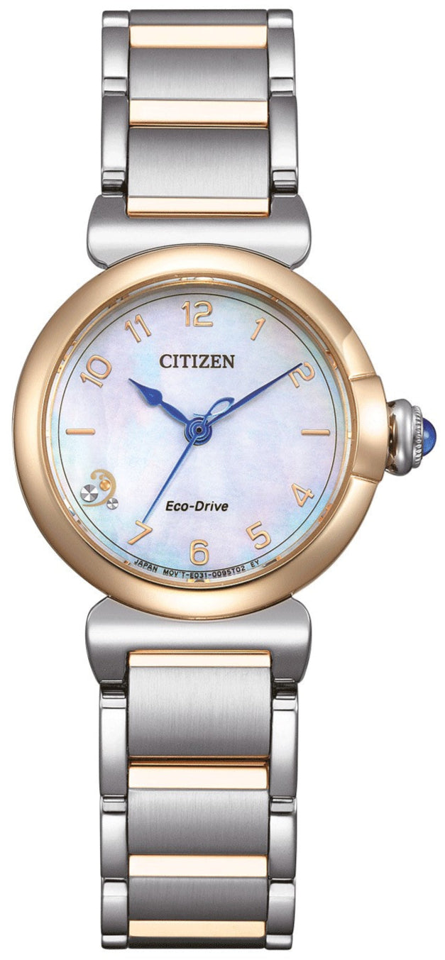 Citizen EM1136-87D Eco-Drive Two Tone Stainless Steel Bracelet