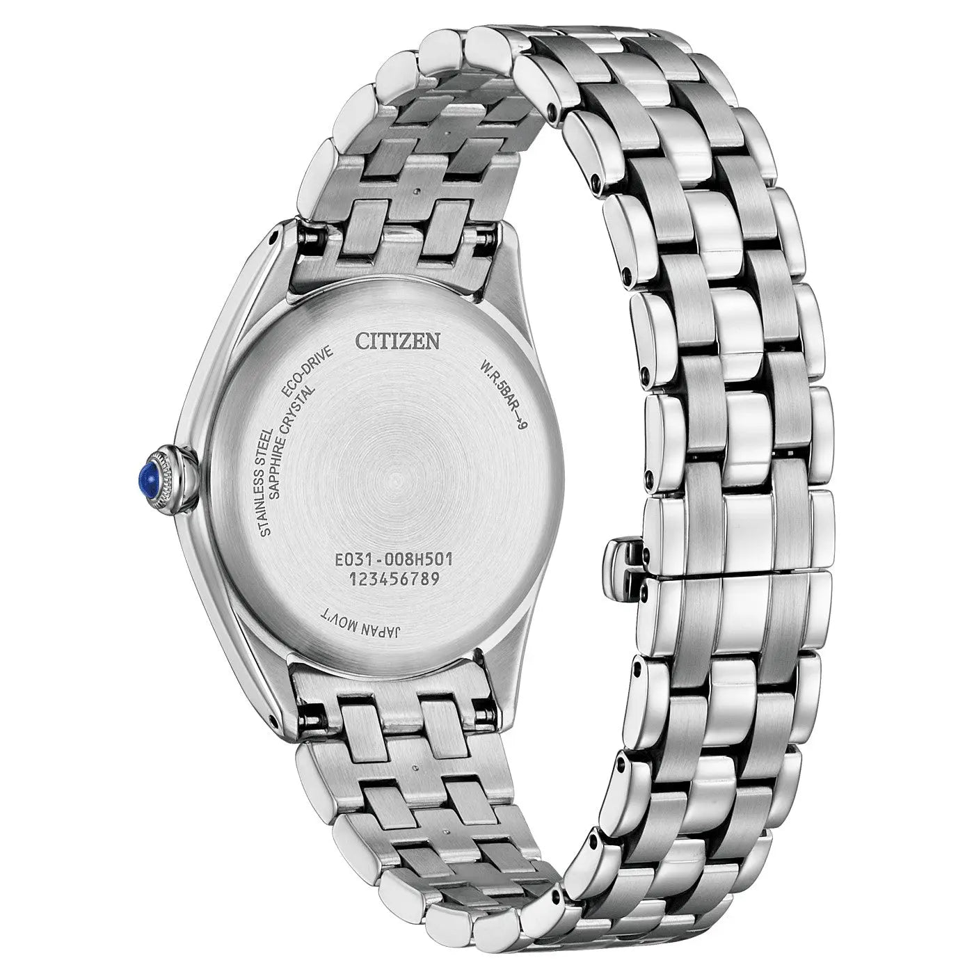 Citizen EM1140-80X Eco-Drive Silver Stainless Steel Bracelet