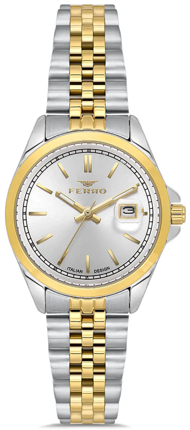 Ferro FL21542AWT-D Two Tone Stainless Steel Bracelet