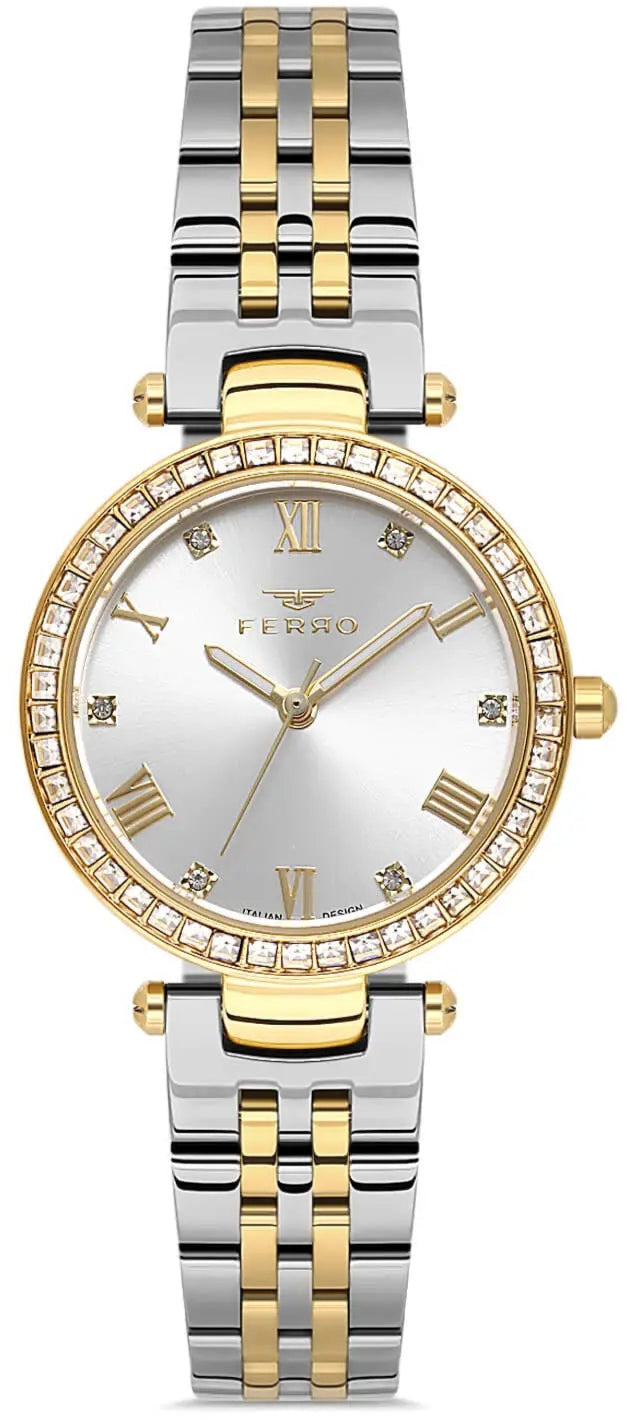 Ferro FL21593AWT-D Two Tone Stainless Steel Bracelet