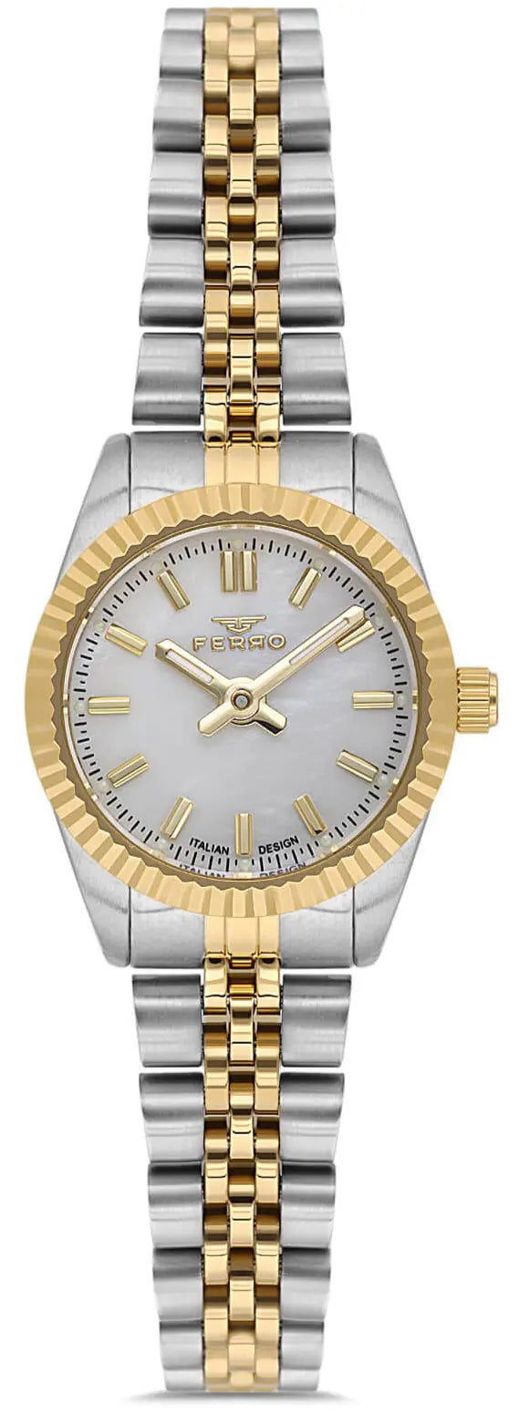 Ferro FL21595AWT-D Two Tone Stainless Steel Bracelet