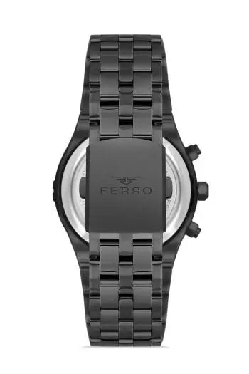Ferro FM11378AWT-G Multifunction Black Stainless Steel Bracelet