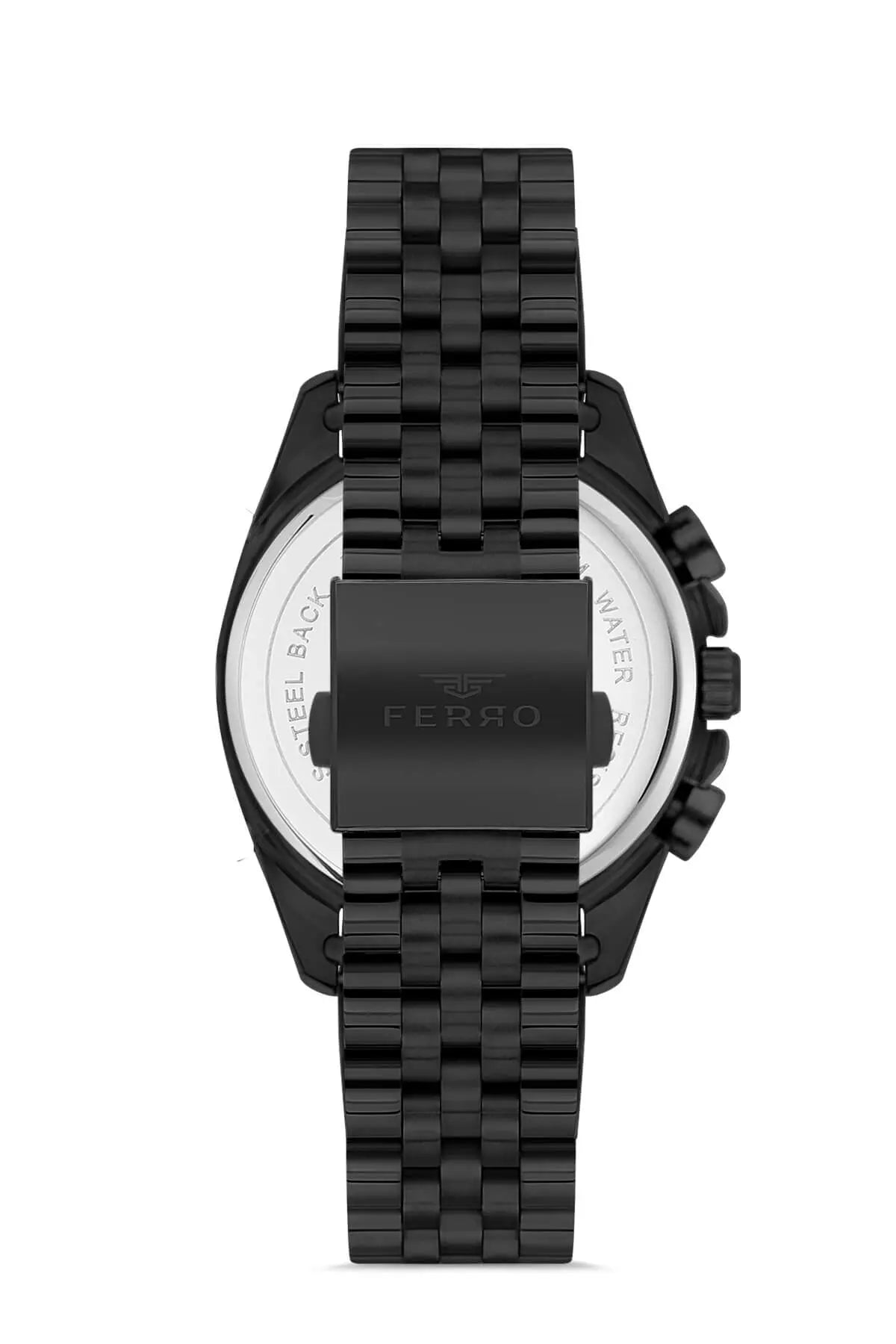 Ferro FM11391AWT-G Multifunction Black Stainless Steel Bracelet