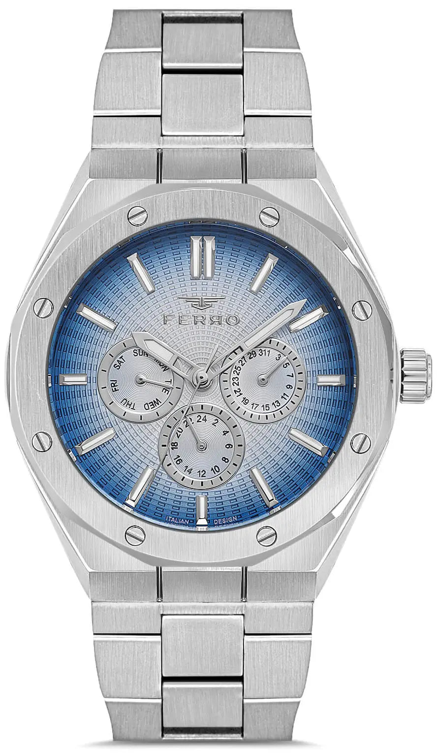 Ferro FM11537AWT-A3 Multifunction Silver Stainless Steel Bracelet