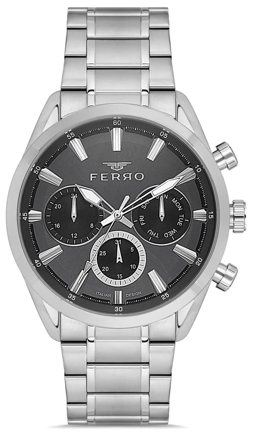 Ferro FM11758AWT-A2 Multifunction Silver Stainless Steel Bracelet