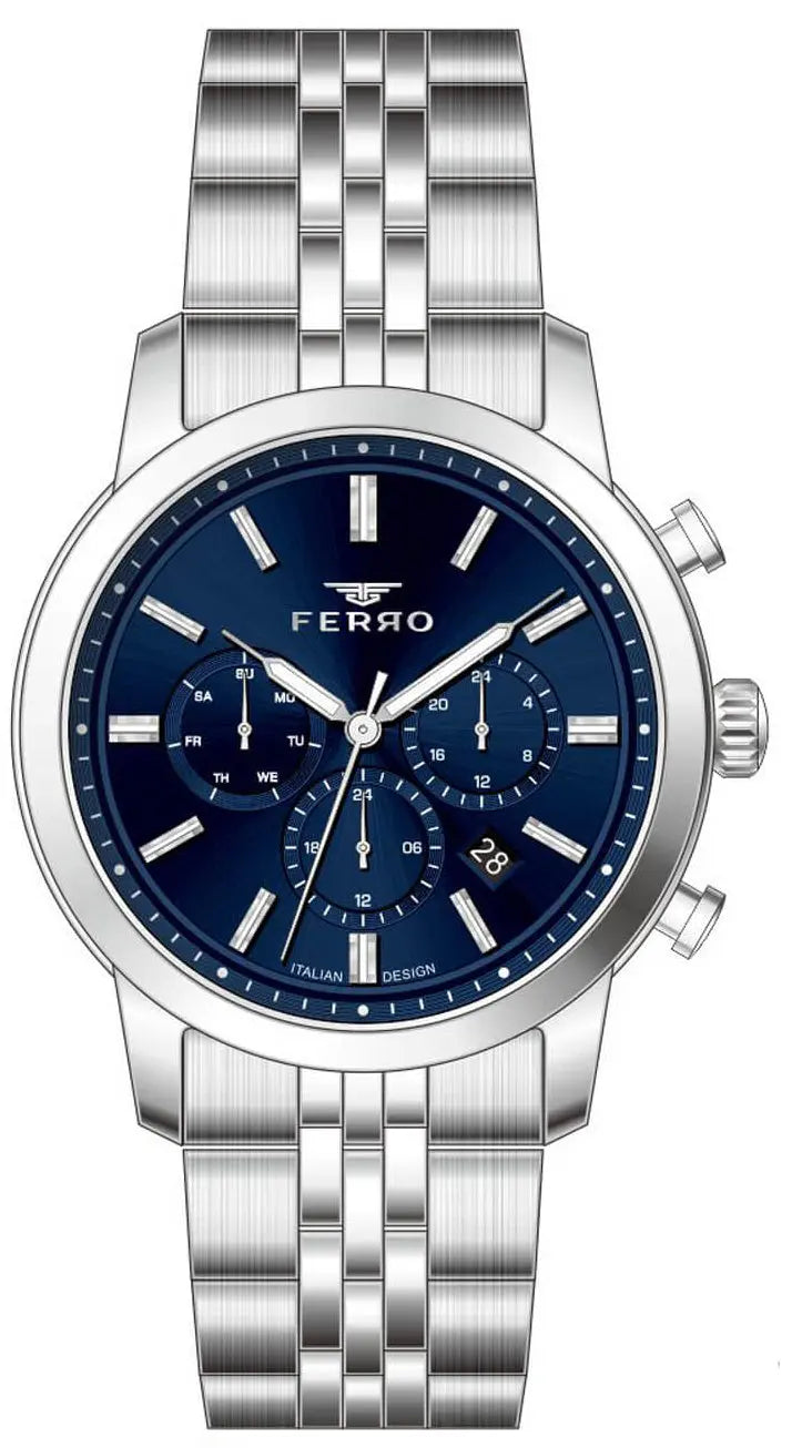 Ferro FM11777AWT-A3 Multifunction Silver Stainless Steel Bracelet