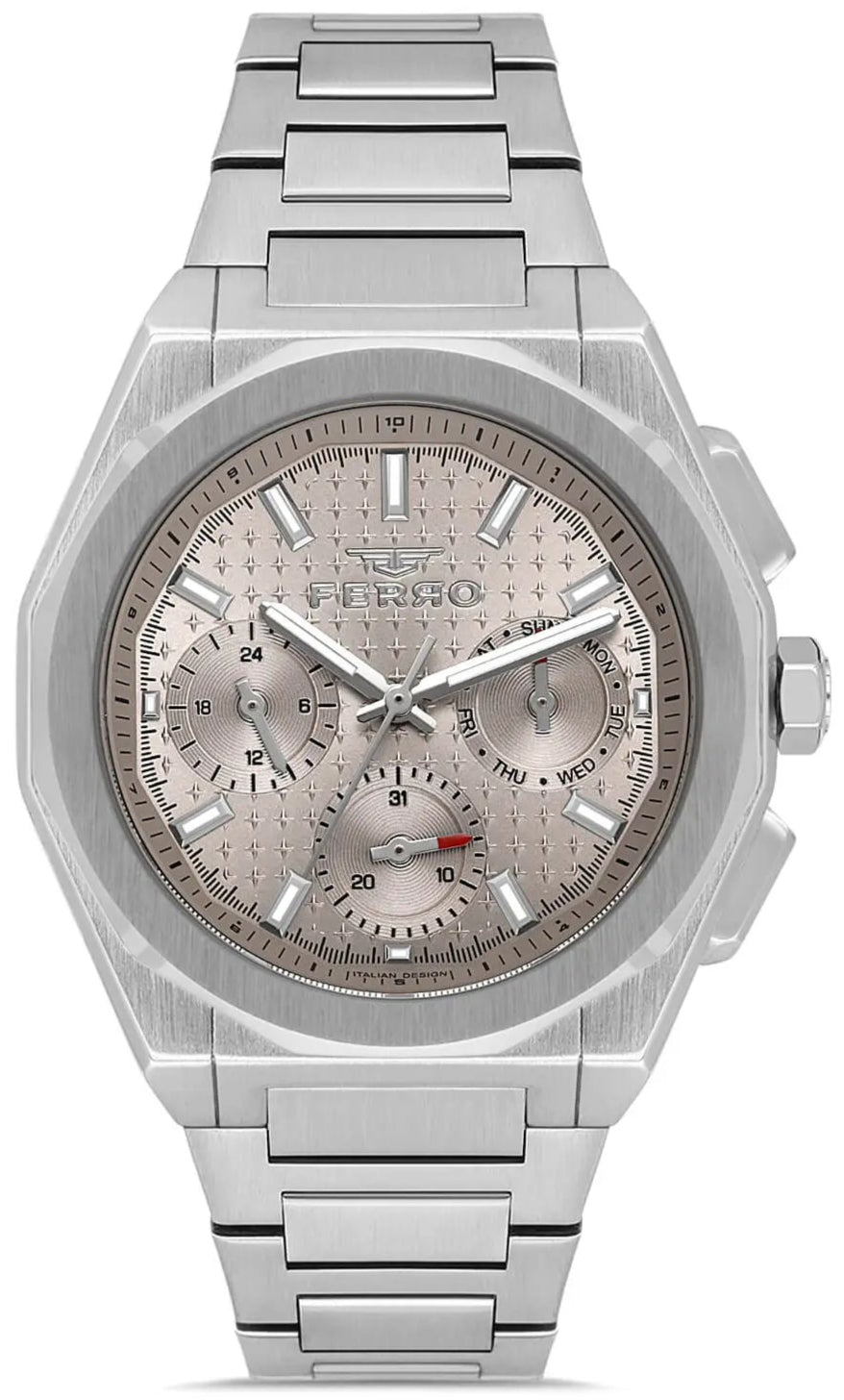 Ferro FM43013A-A4 Multifunction Stainless Steel Bracelet