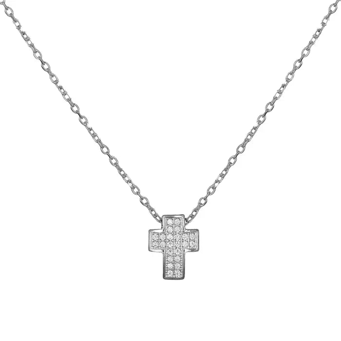 Necklace 9W-KD001-2 Rose Gold Plated Silver with Pearl
