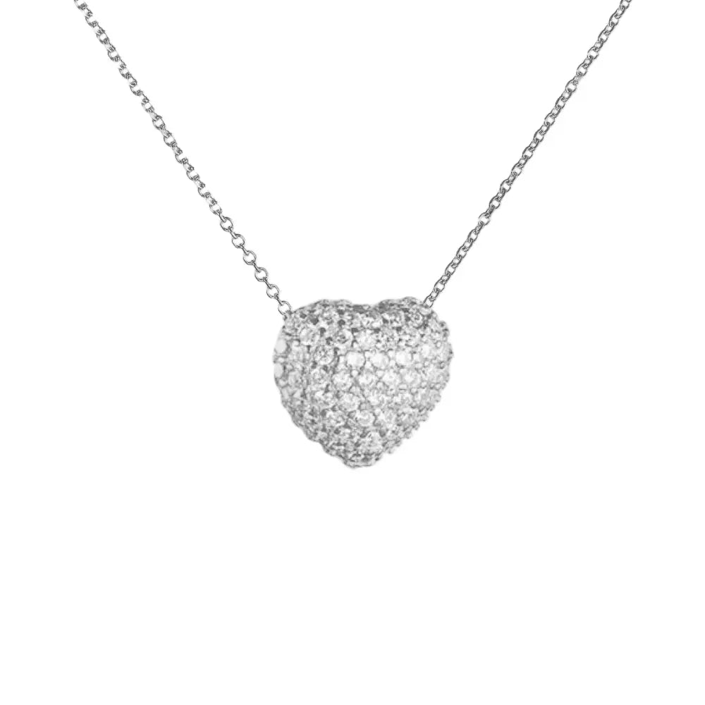 Necklace 9W-KD001-2 Rose Gold Plated Silver with Pearl