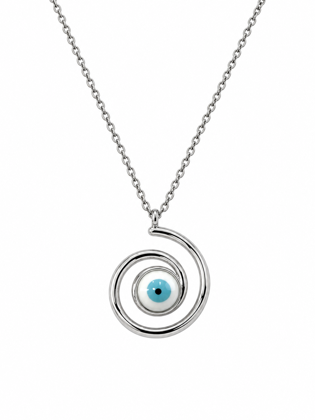 Necklace 9W-KD001-2 Rose Gold Plated Silver with Pearl