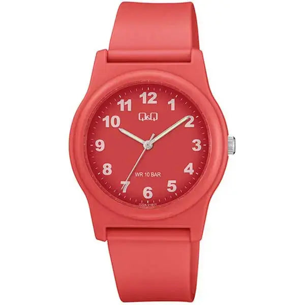 Q&Q G22A-018VY Red Rubber Strap Q&Q