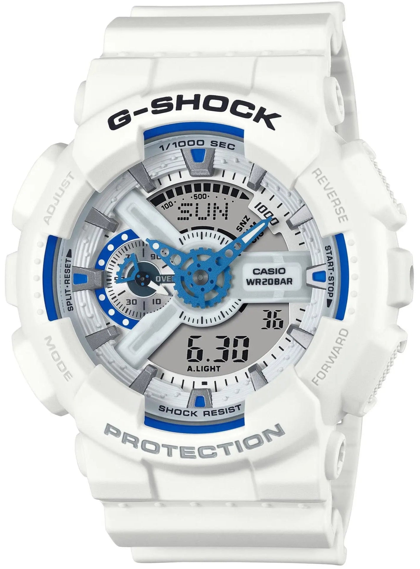 Casio GA-110HDS-7AER G-Shock White Rubber Strap