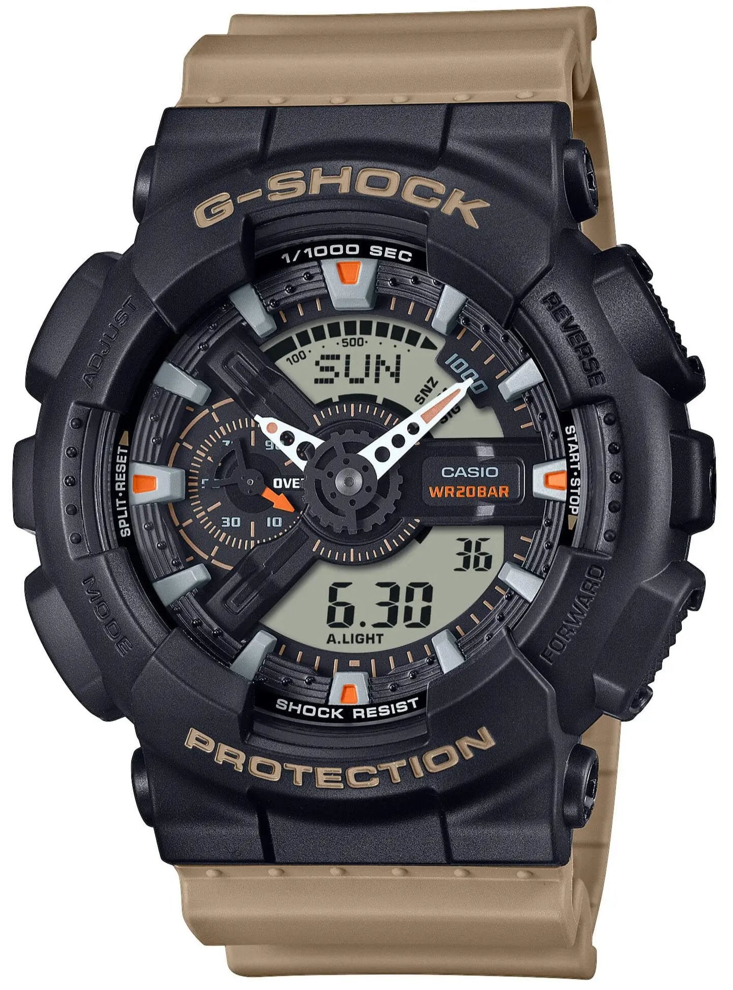 Casio GA-110TU-1A5ER G-Shock Brown Rubber Strap