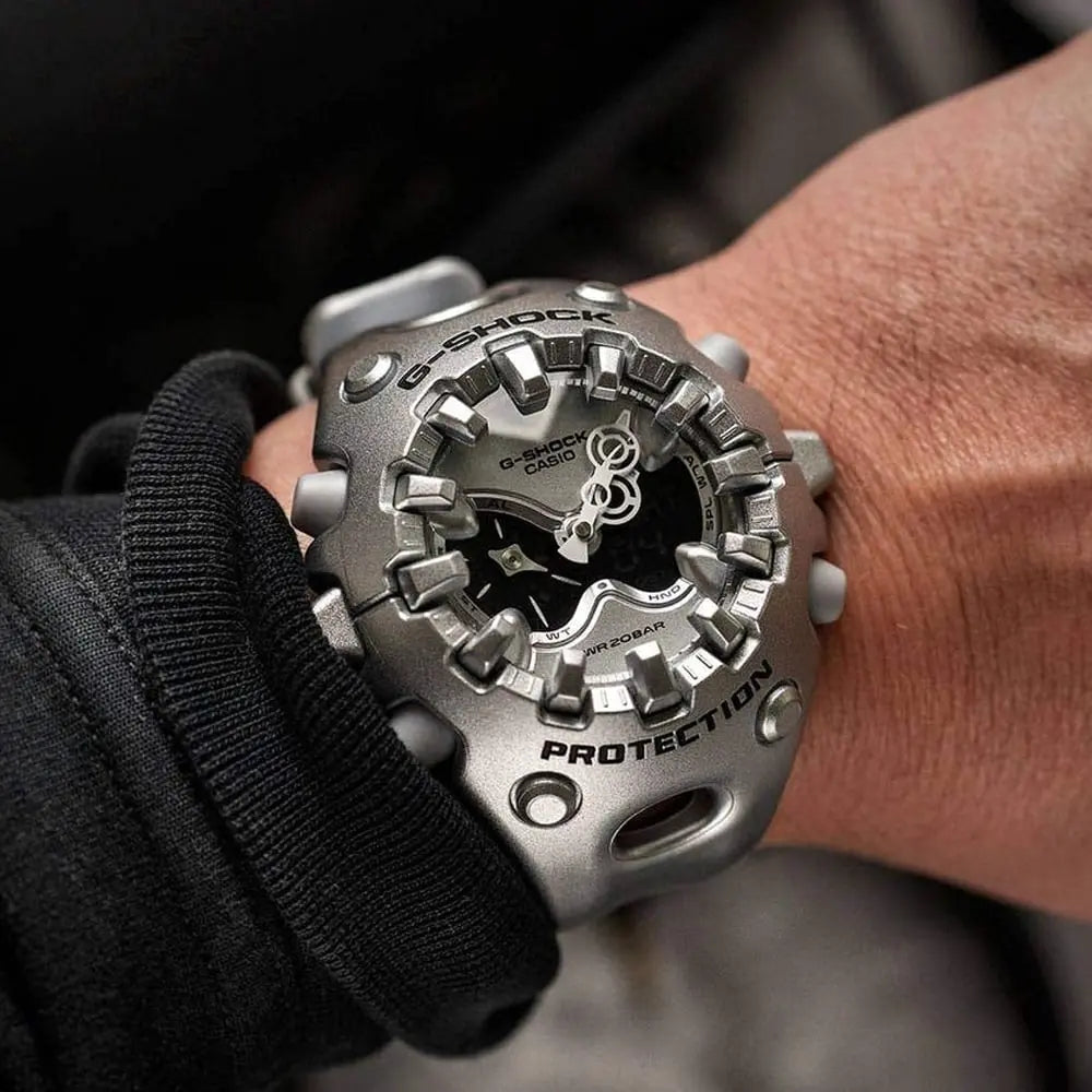 Casio GA-V01A-8AER G-Shock Silver Rubber Strap