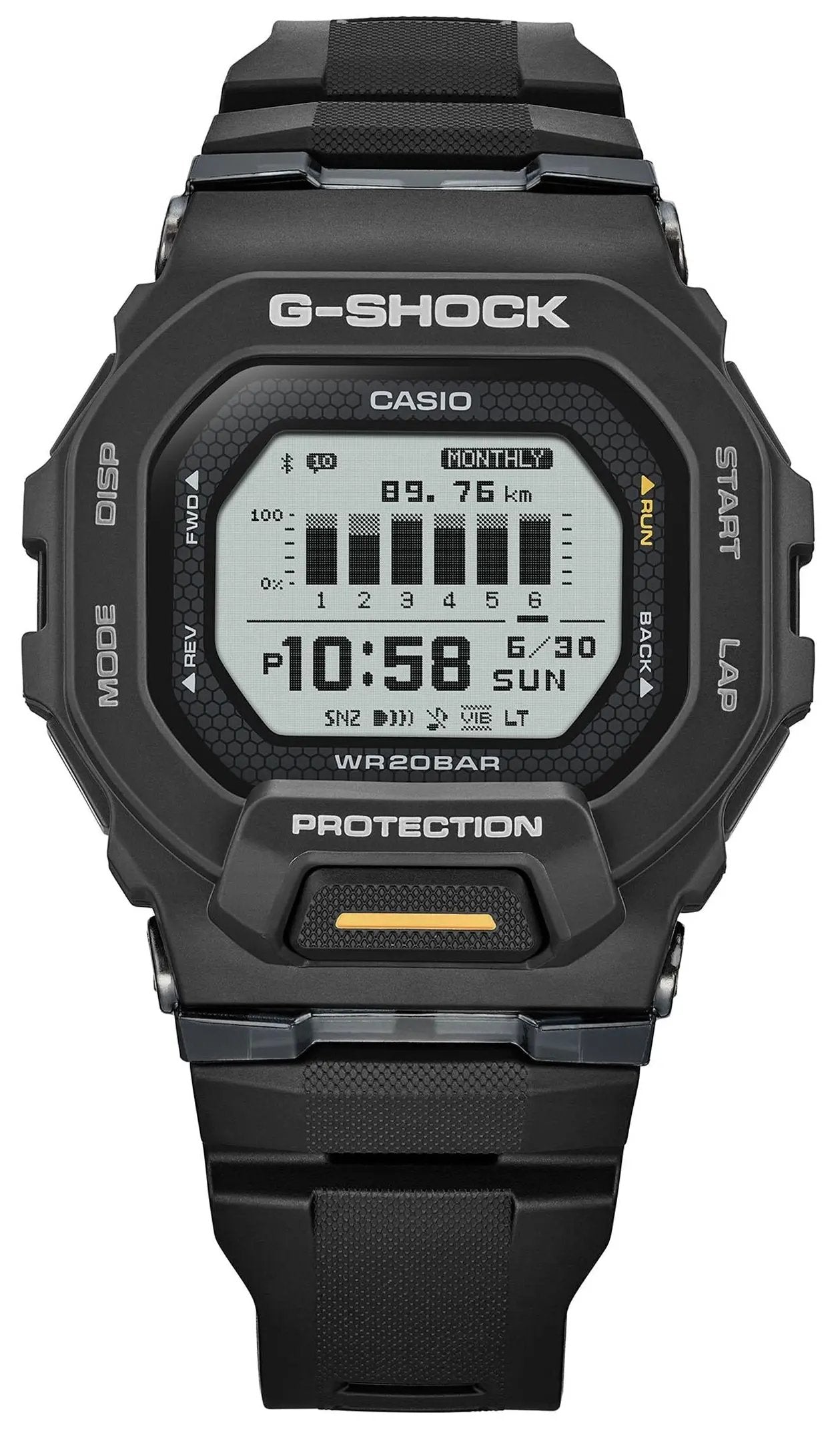 Casio GBD-200-1A1ER G-Shock Smartwatch Black Rubber Strap