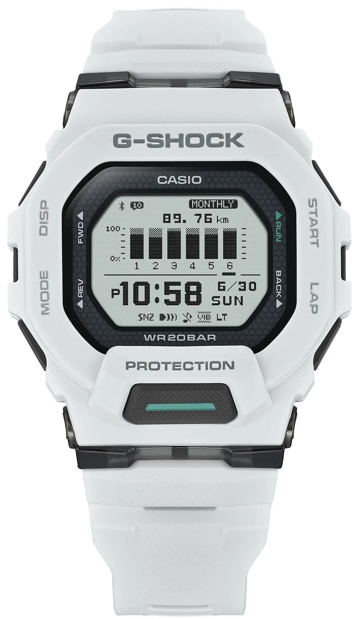 Casio GBD-200-7ER G-Shock Smartwatch White Rubber Strap