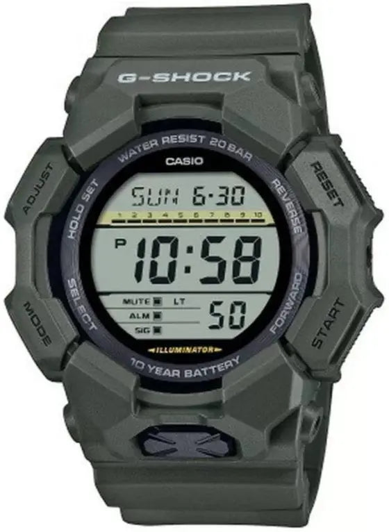 Casio GD-010-3ER G-Shock Green Rubber Strap