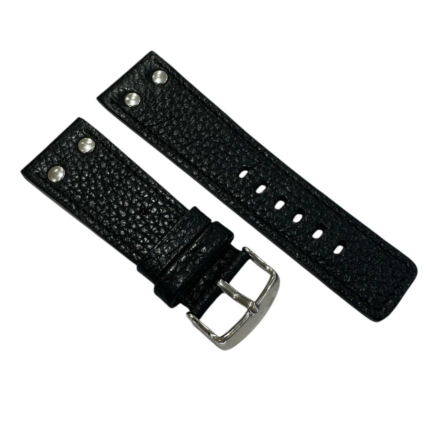 Λουρί GGL110 Black Leather Strap N28