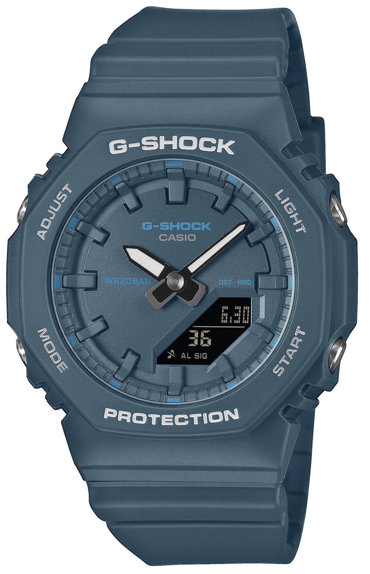 Casio GMA-P2100BA-2AER G-Shock Anadigi Blue Rubber Strap