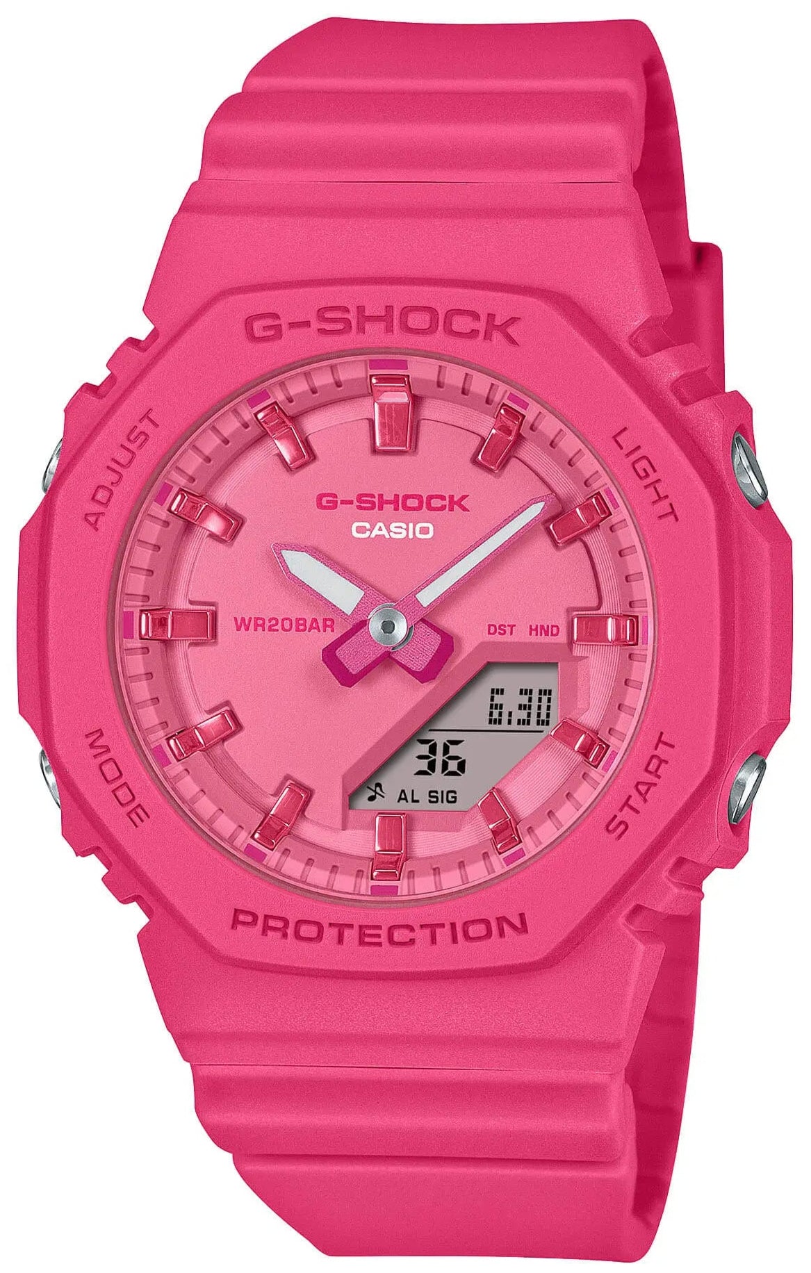 Casio GMA-P2100PP-4AER Fuschia Rubber Strap