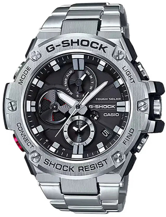 Casio GST-B100D-1AER G-Shock Solar Bluetooth Stainless Steel Bracelet