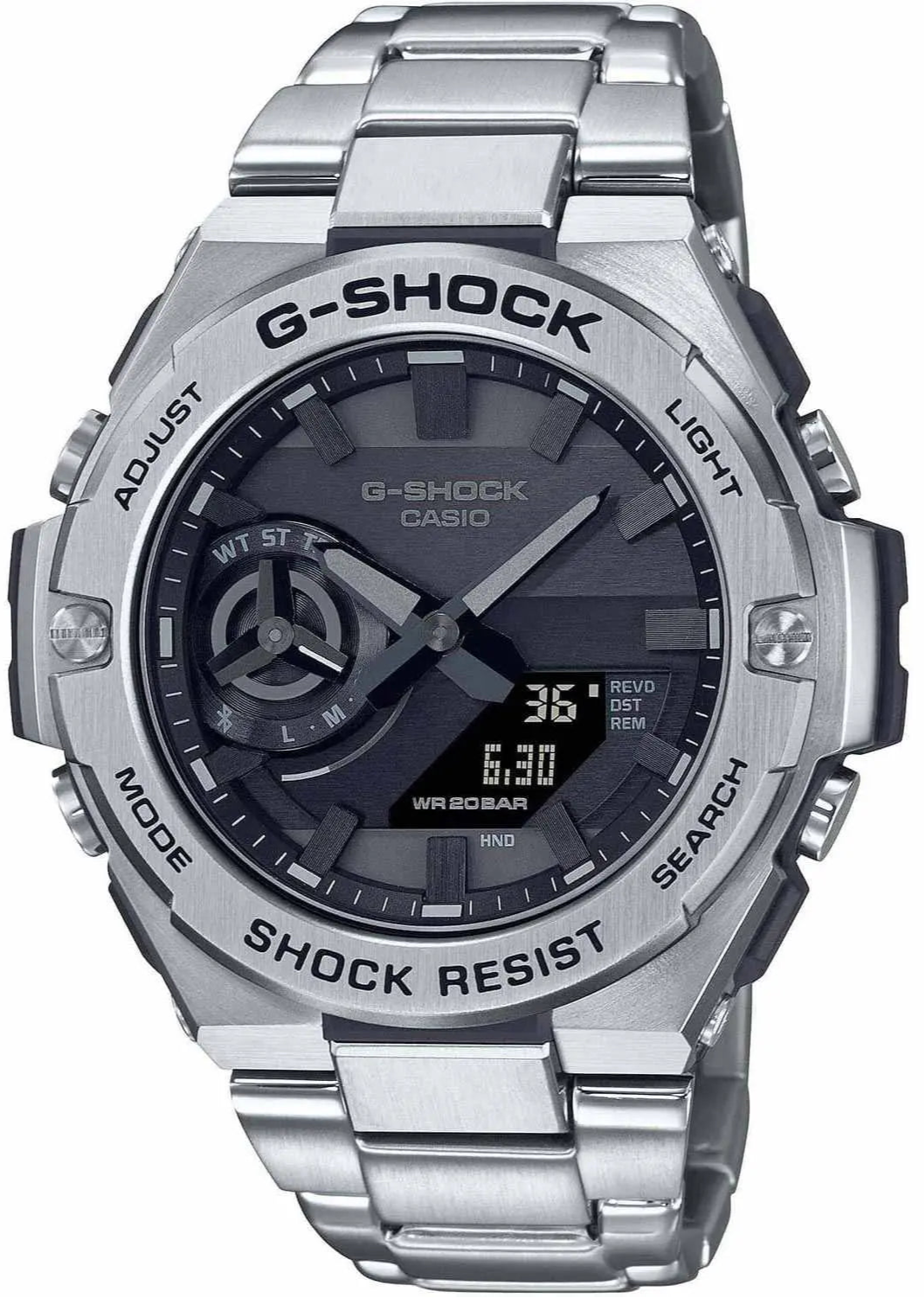Casio GST-B500D-1A1ER G-Shock Solar Bluetooth Stainless Steel Bracelet