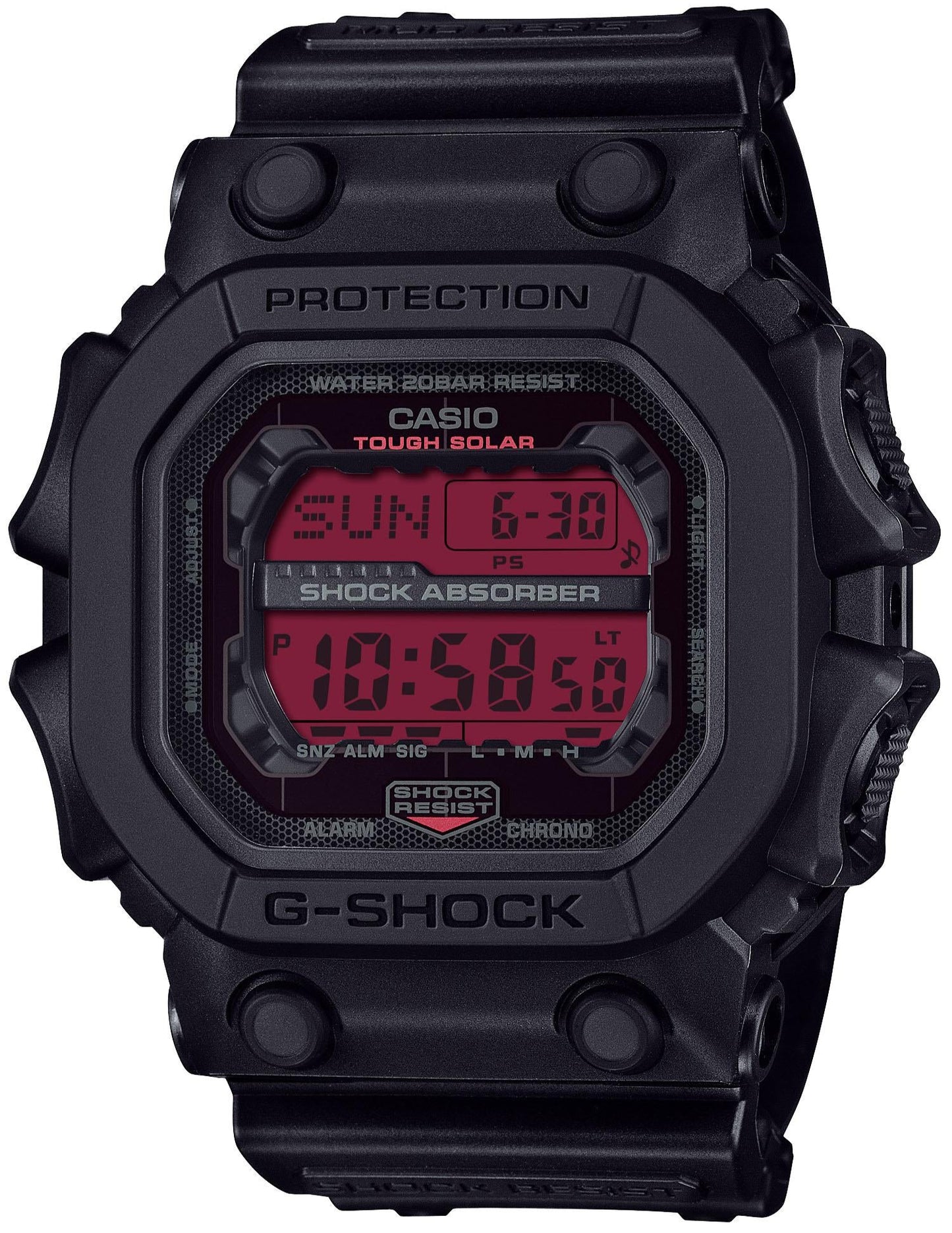 Casio GX-56BBR-1ER G-Shock Solar Black Rubber Strap
