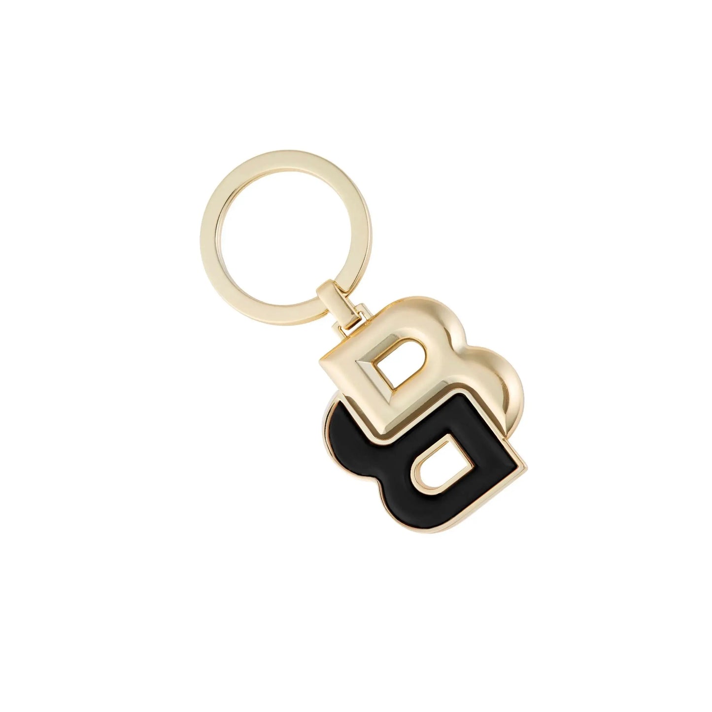 HUGO BOSS HAK520A Μπρελόκ Double B Black & Gold Key Ring