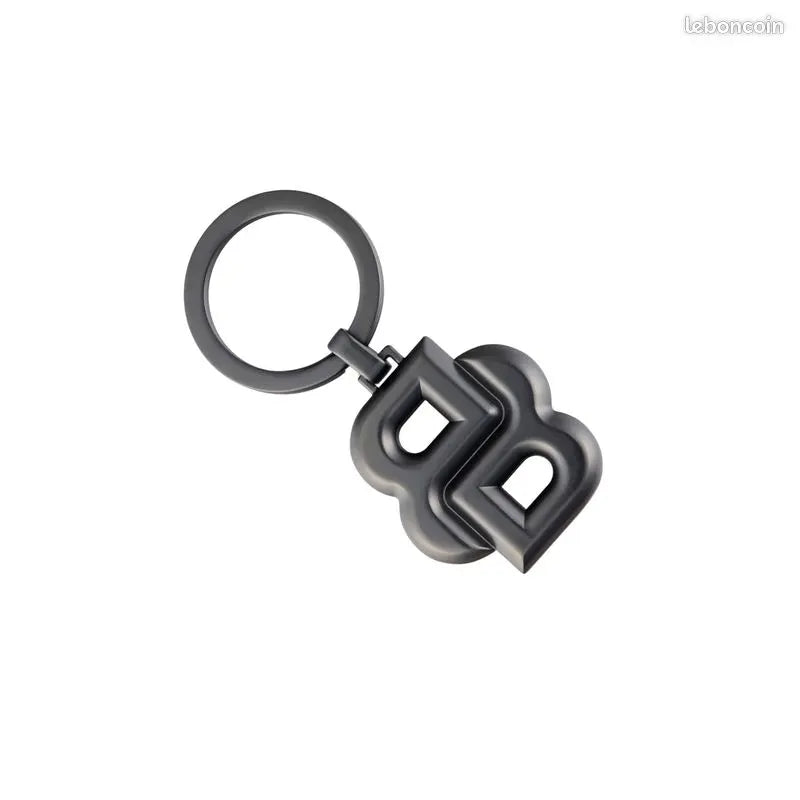 HUGO BOSS HAK567D Μπρελόκ Double B Matt Gun Key Ring