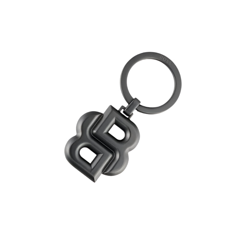 HUGO BOSS HAK567D Μπρελόκ Double B Matt Gun Key Ring