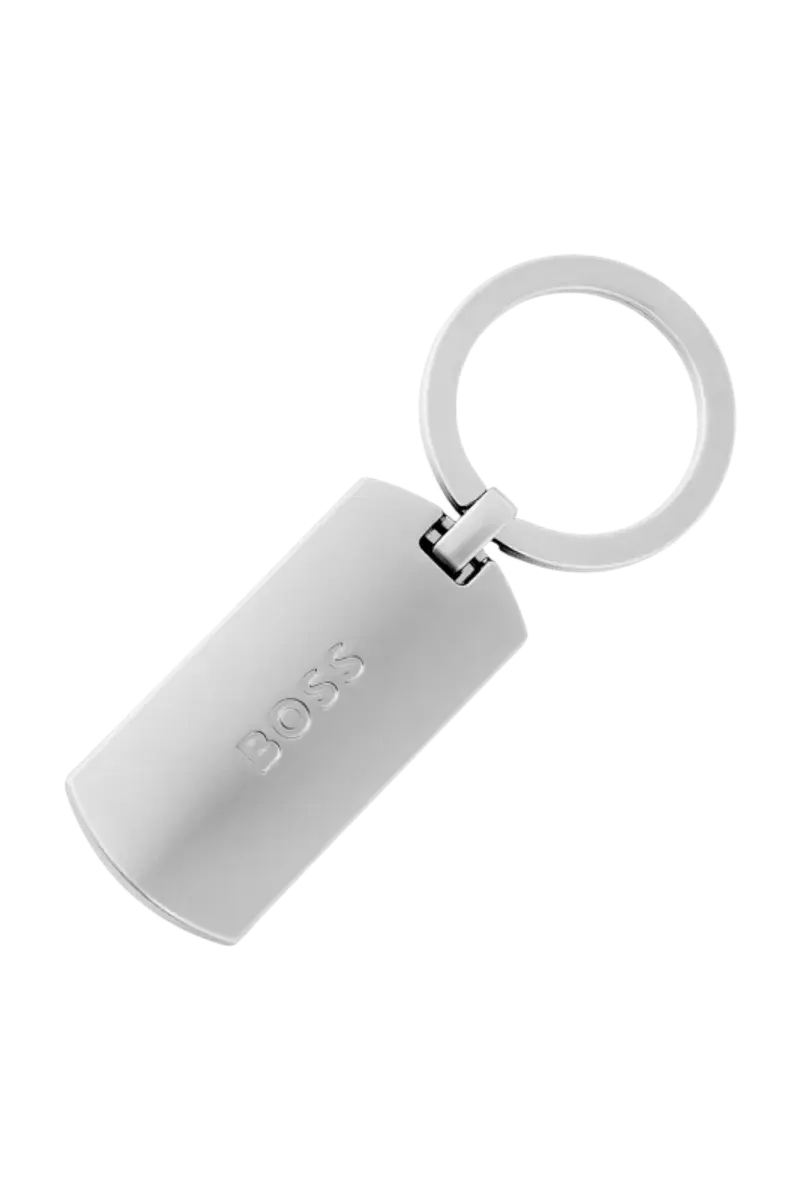 HUGO BOSS HAK620B Μπρελόκ Double B Diamond Chrome Key Ring